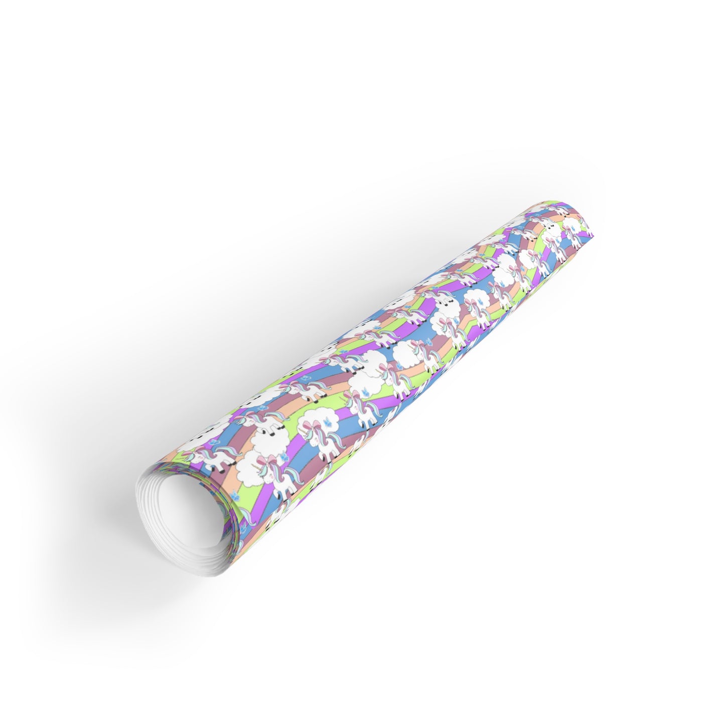 Rainbow Unicorn Gift Wrapping Paper Rolls, 1pc