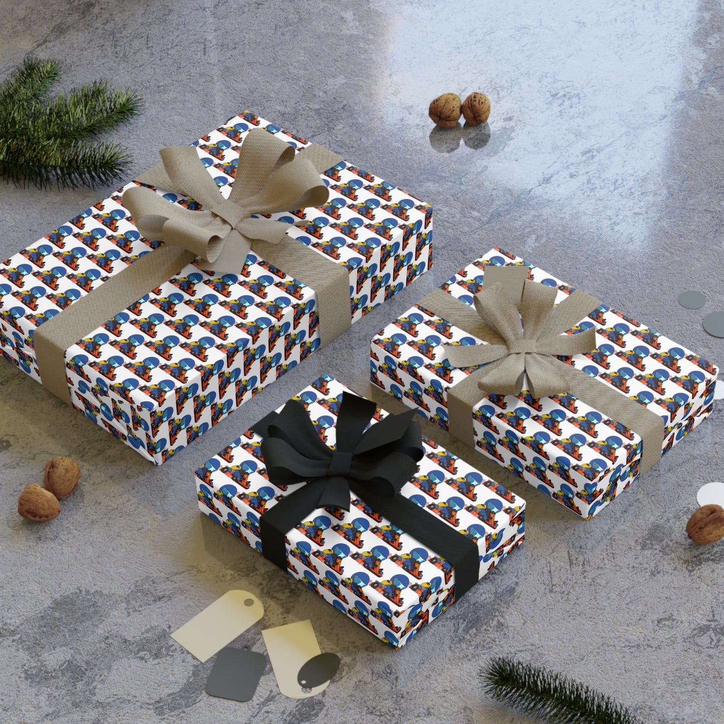 Gift Wrapping Paper Rolls, 1pc  Go Cart