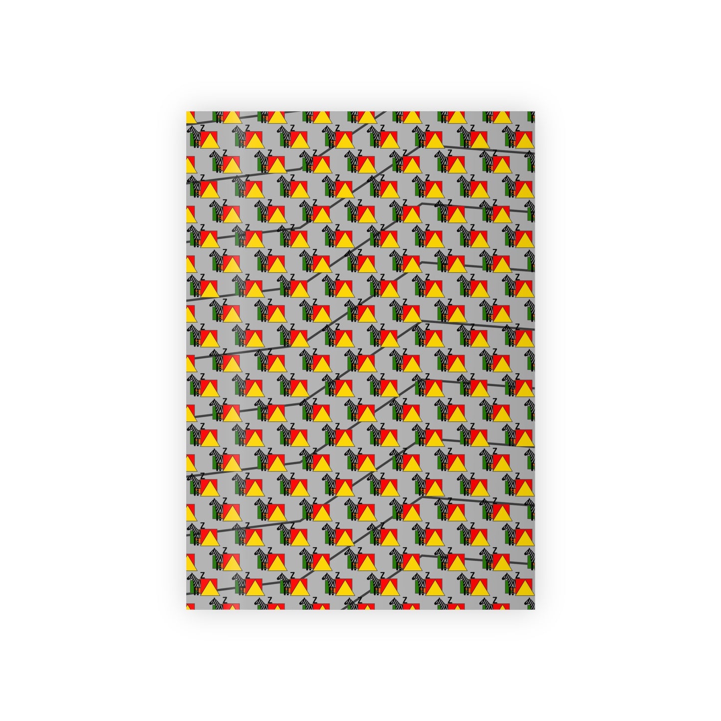 Zebra Alphabet Gift Wrapping Paper Rolls, 1pc