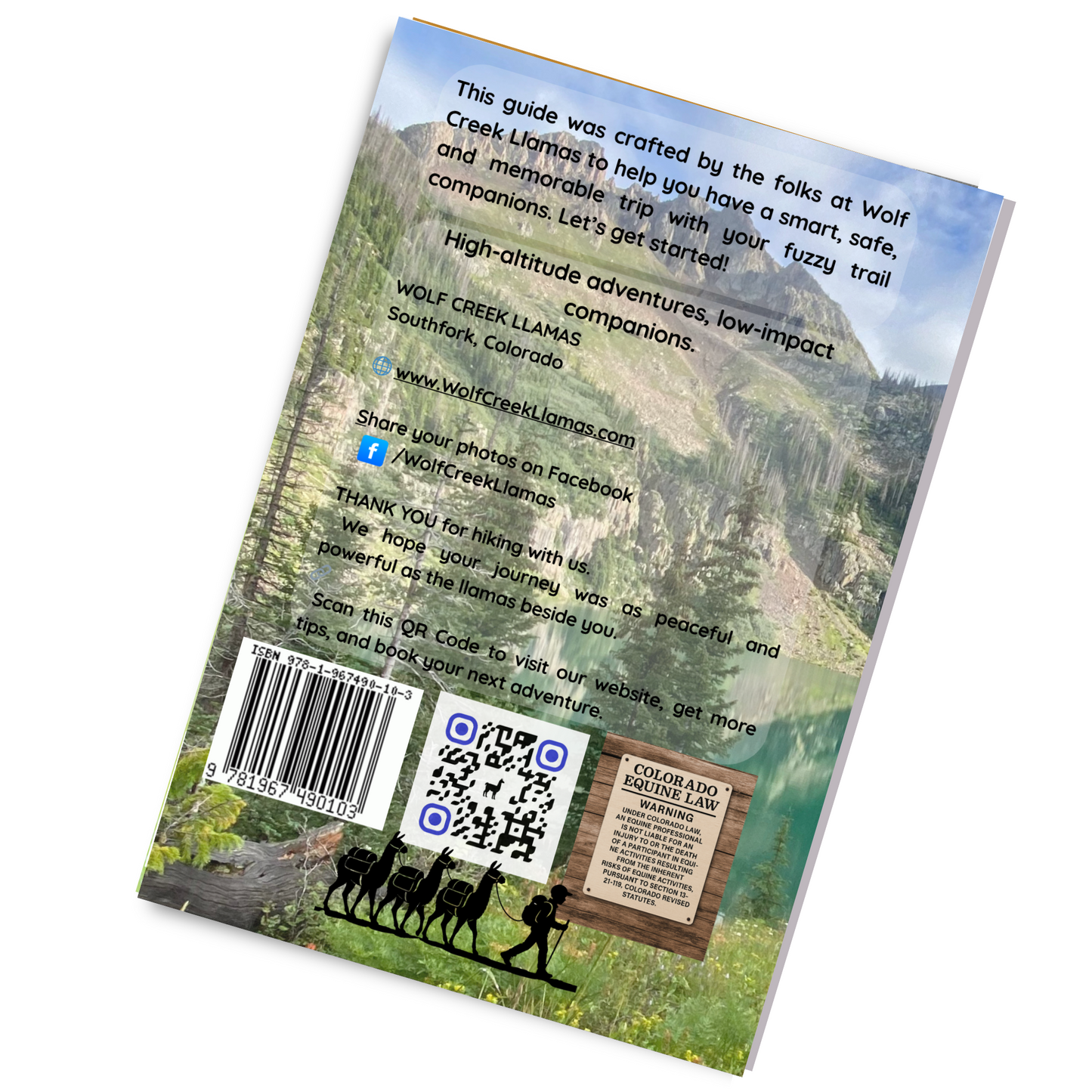 Your Trail Guide with Wolf Creek Llamas