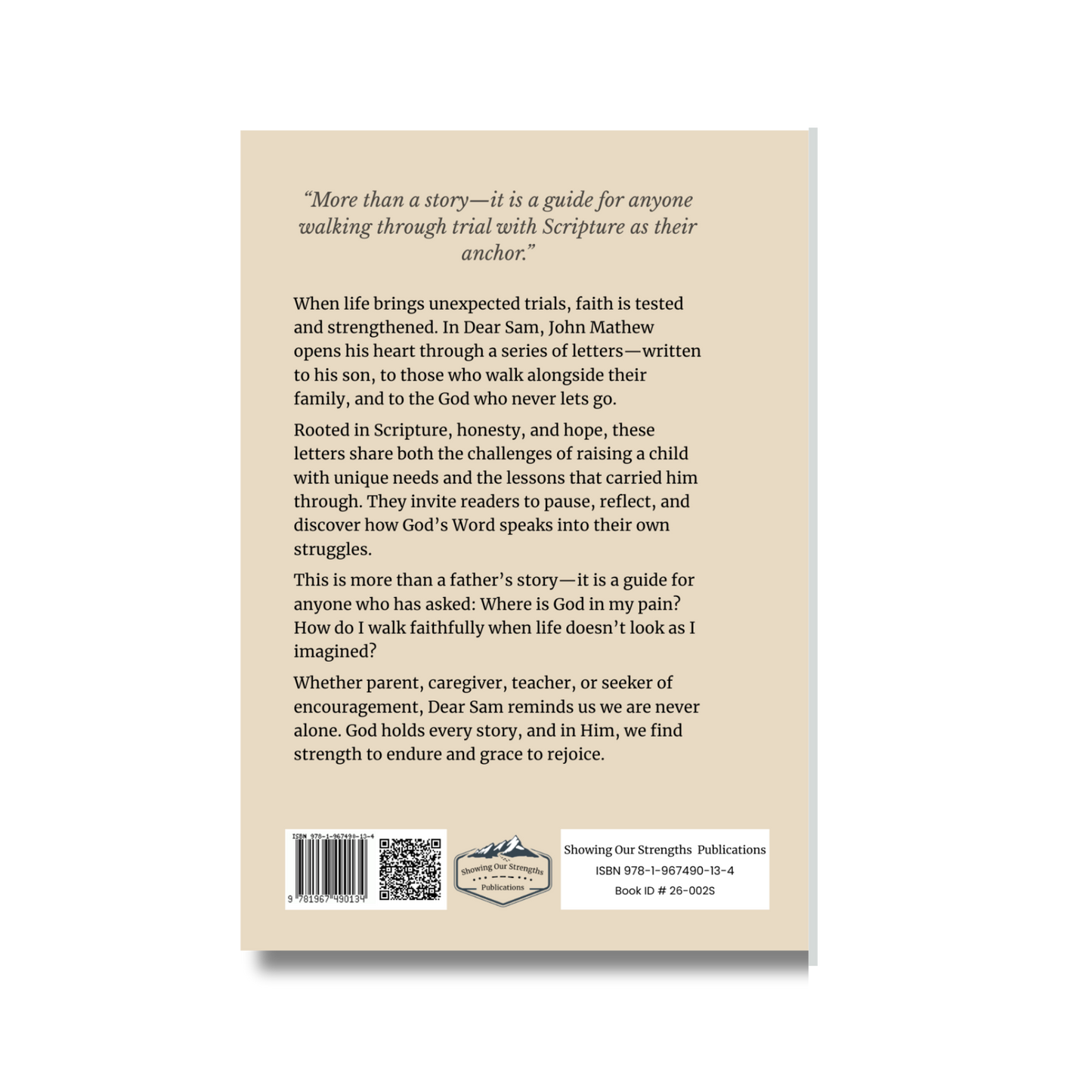Dear Sam | Faith-Based Family Testimony by John Mathew